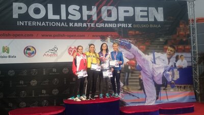 Natalia na podium