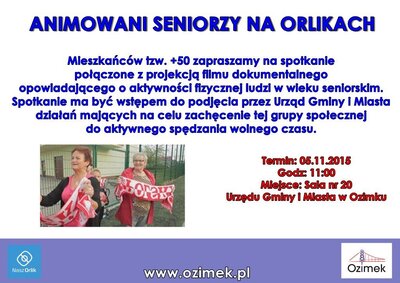 PLAKAT SENIORZY ORLIK
