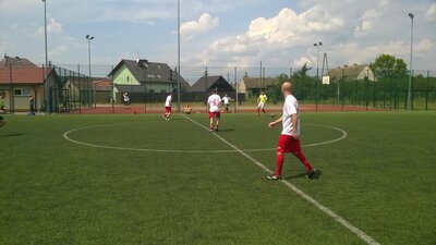 Fragment spotkania z udziałem drużyny Orlika Ozimek