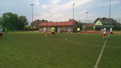 Fragment spotkania z udziałem drużyny Orlika Ozimek