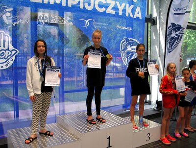 Zawodniczki na podium